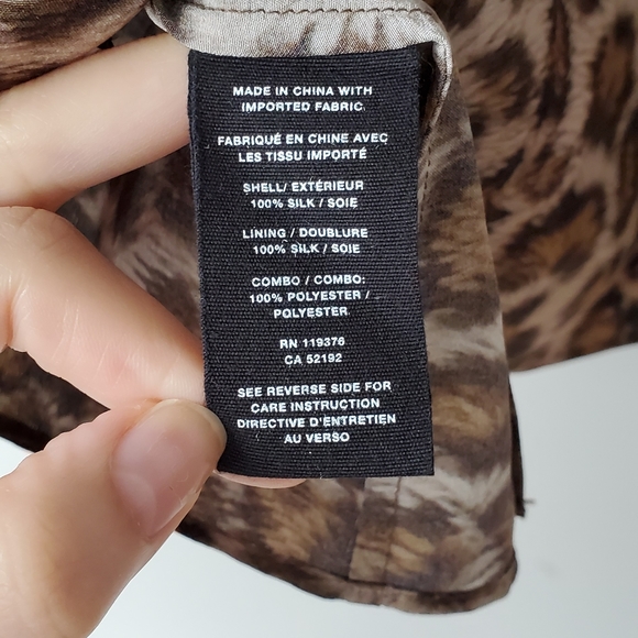 Helmut Lang Brown Animal Print Leopard Tank XS - Picture 7 of 8